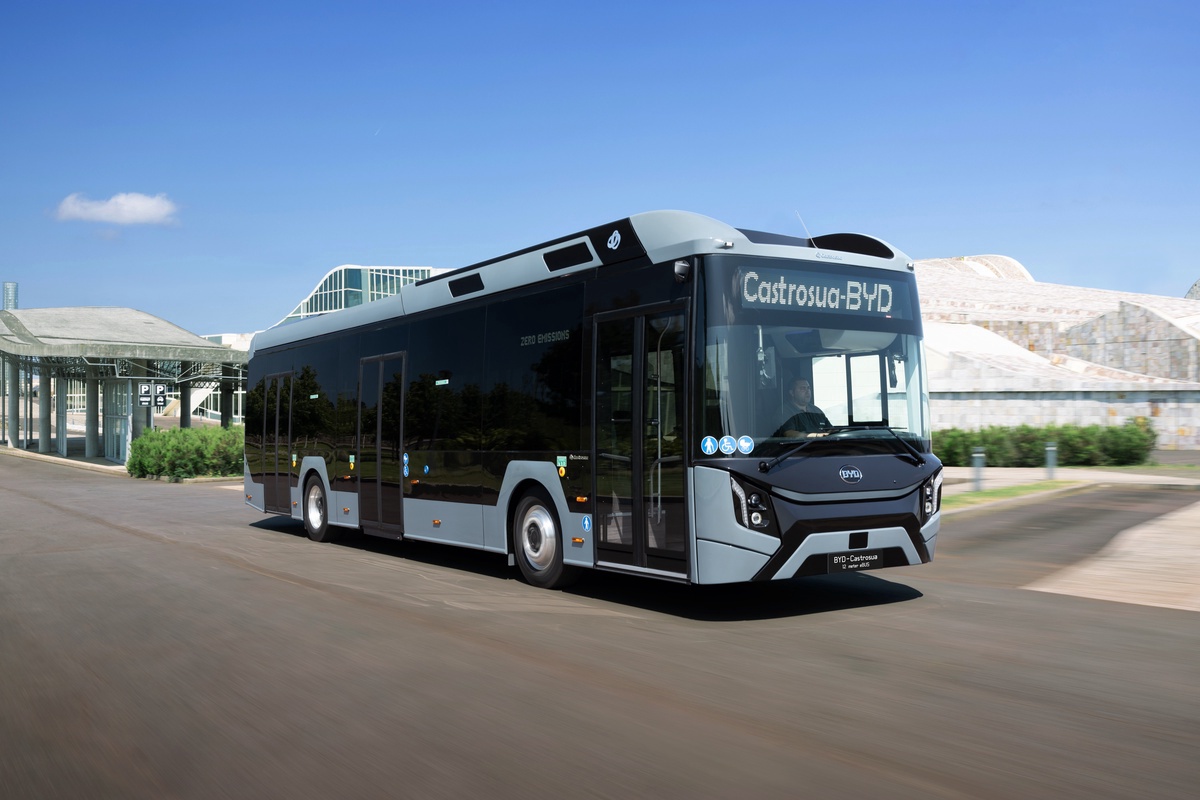 Scania unveiled its new battery-electric bus platform in Busworld